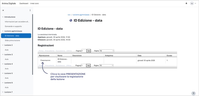 accesso alla registrazione 1